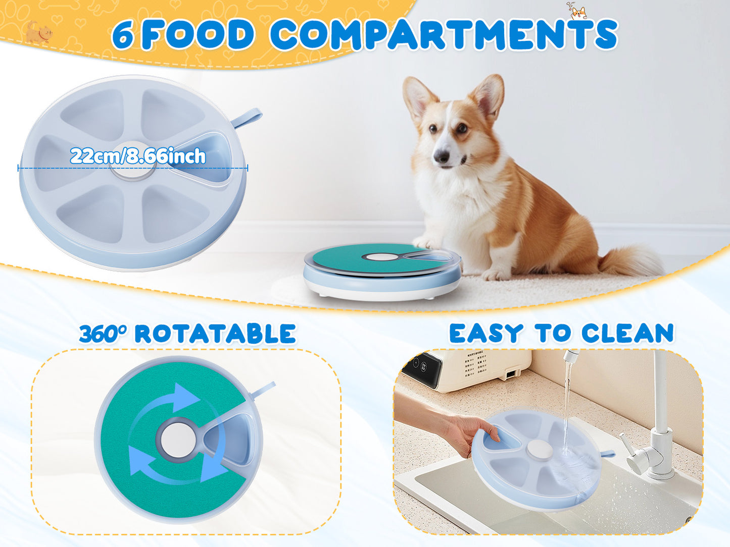 Dog Nail Scratch Pad with Treat Box-Rotatable Portable Dog Scratch Filing Pad for Nails-Pet Nail Scratch Board for Indoor/Outdoor Training Treat Feeder Dispenser-Pink