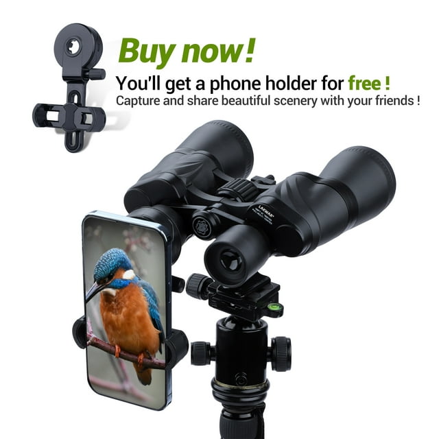 LAKWAR 20x50 Binoculars for Adults,HD Binoculars with Low Light Night Vision, Clear FMC BAK4 Prism Lens, Binoculars for Hunting Birds Watching Traveling Stargazing Outdoor Sport