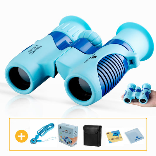 BNISE Binoculars for Kid, 8 x 21 Kids Binoculars for Kids 8-12, Birthday Presents Back to School Gifts for Kid, Kids Binoculars for 3-12 Years Boys and Girls, Pink