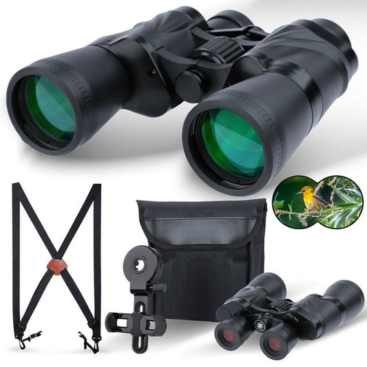 LAKWAR 20x50 Binoculars for Adults,HD Binoculars with Low Light Night Vision, Clear FMC BAK4 Prism Lens, Binoculars for Hunting Birds Watching Traveling Stargazing Outdoor Sport