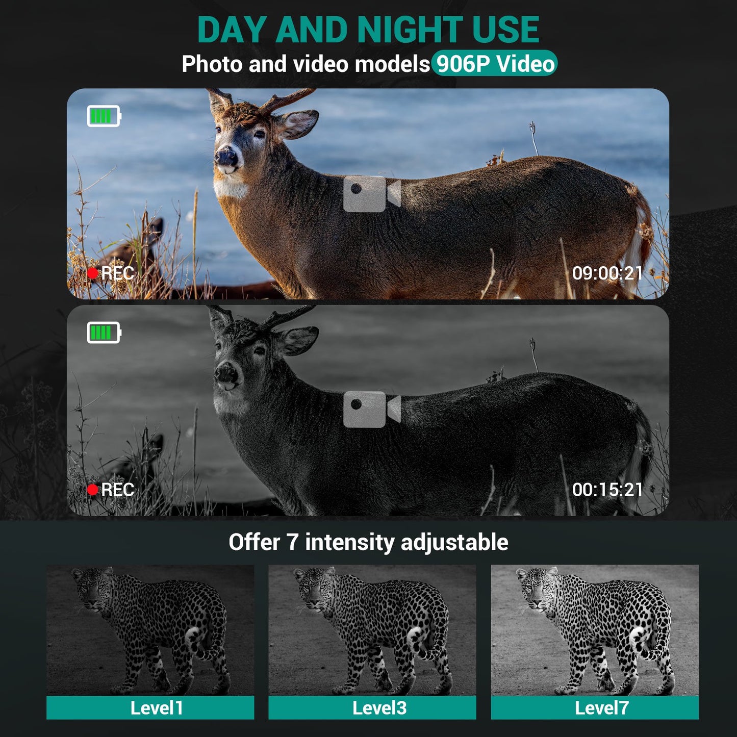 Night Vision Goggles -4x Digital Zoom Binoculars with Night Vision for Total Darkness,with 32GB Memory Card Wifi Remote Control for Photo and Video Storage