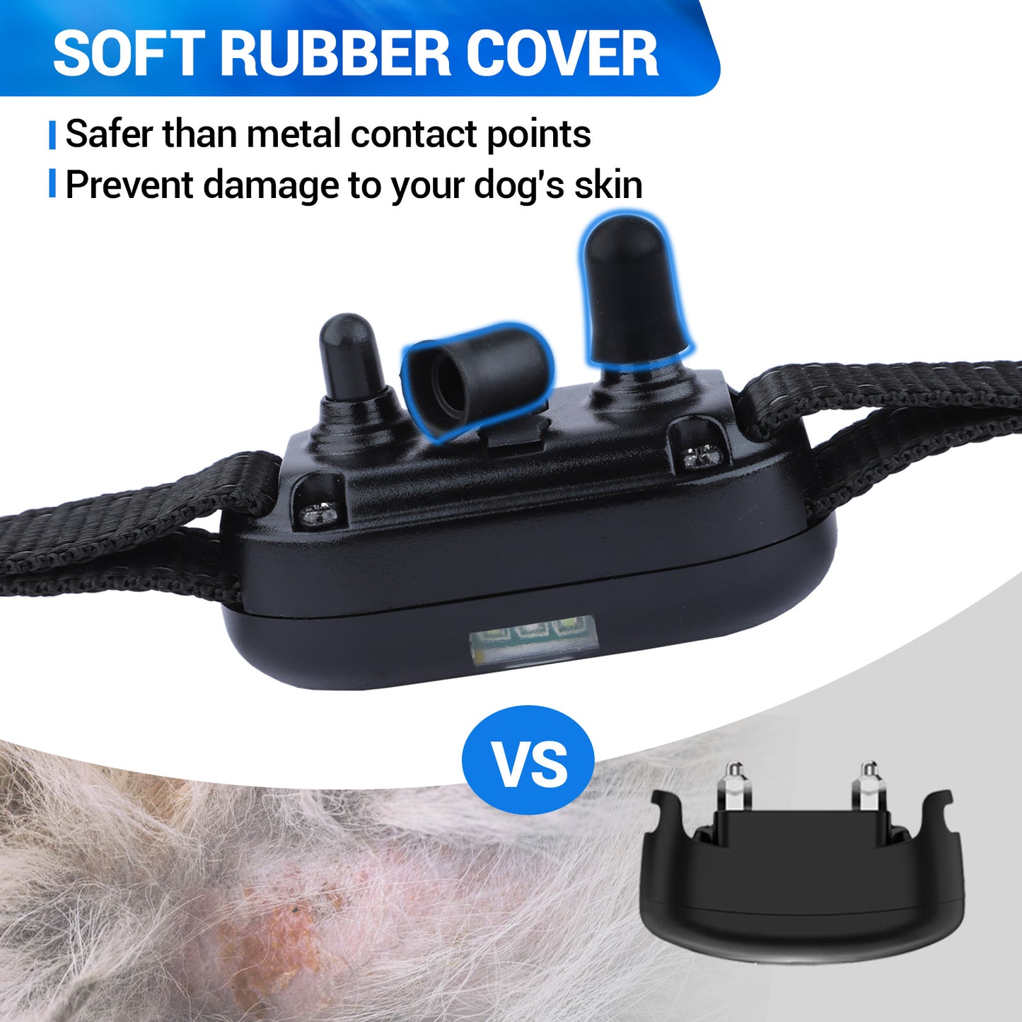 BNISE Dog Training Collar Rechargeable 3 Training Modes, Waterproof , 2600 feet Yard Remote Range Adjustable Shock Levels Dog Training Collar With Remote Correction Collar For Dog Training