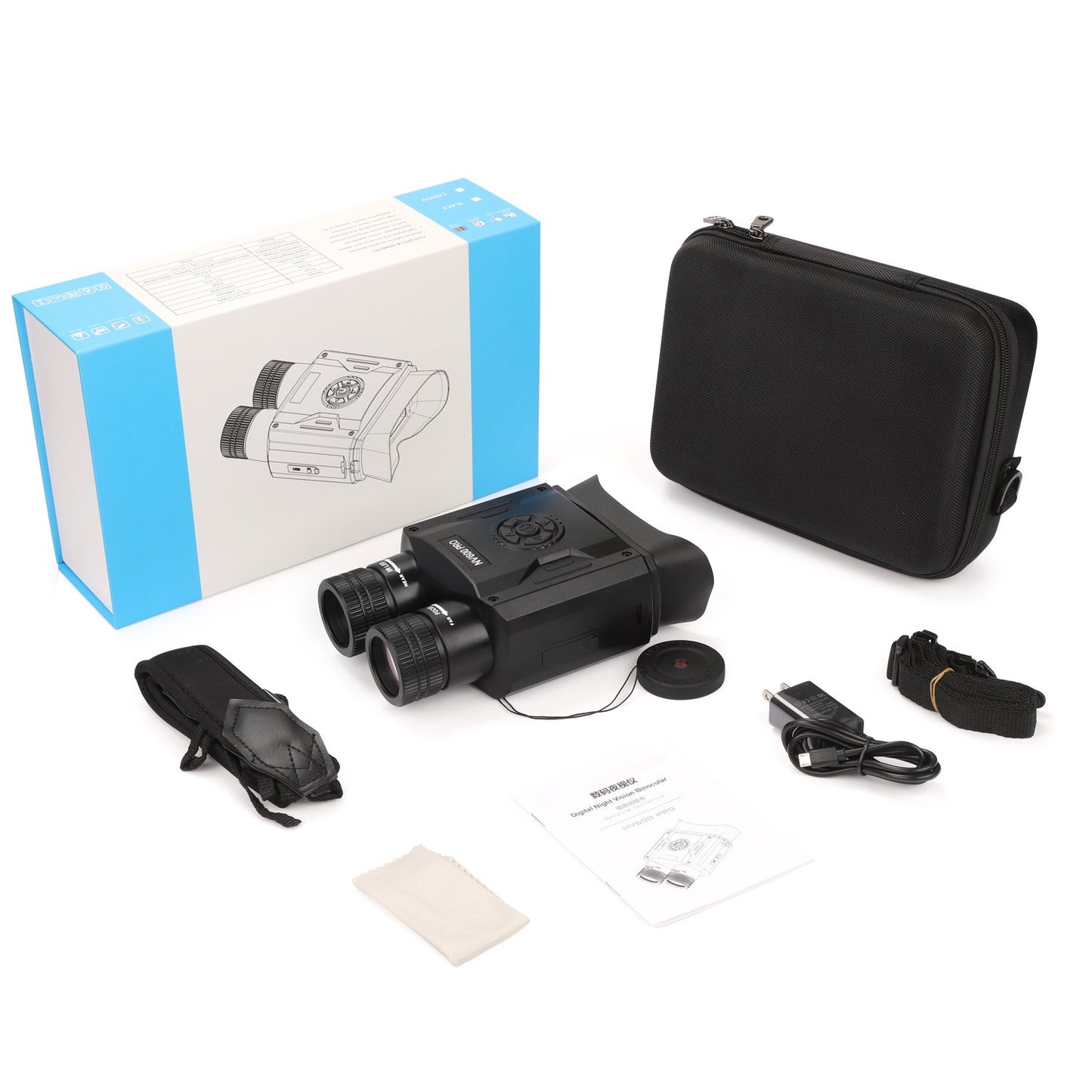 Night Vision Goggles -5X Night Vision Binoculars for Adults,3,5'' Large Screen Infrared Binocular Can Save Photo and Video with 32GB Memory Card