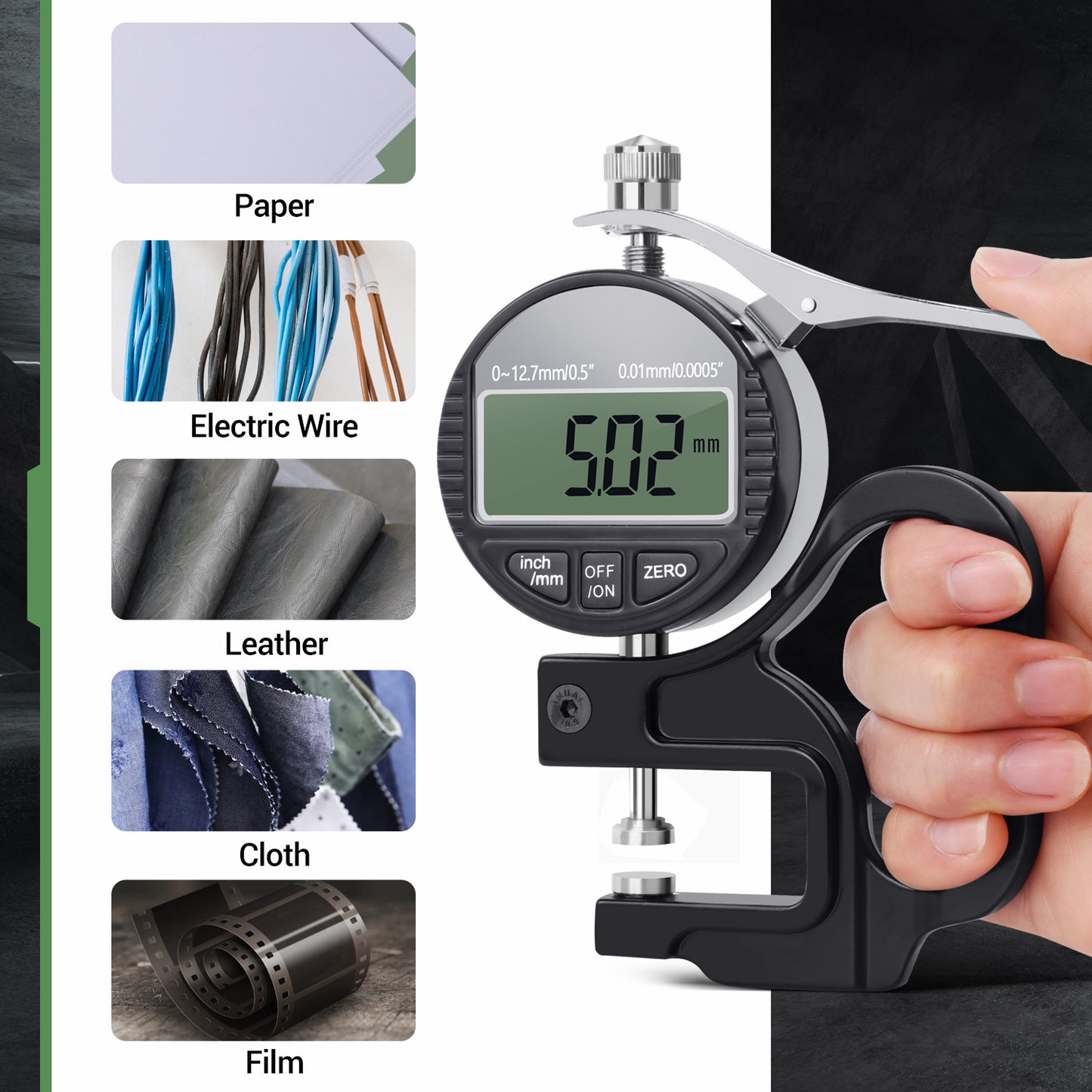 BNISE Digital Thickness Gauge