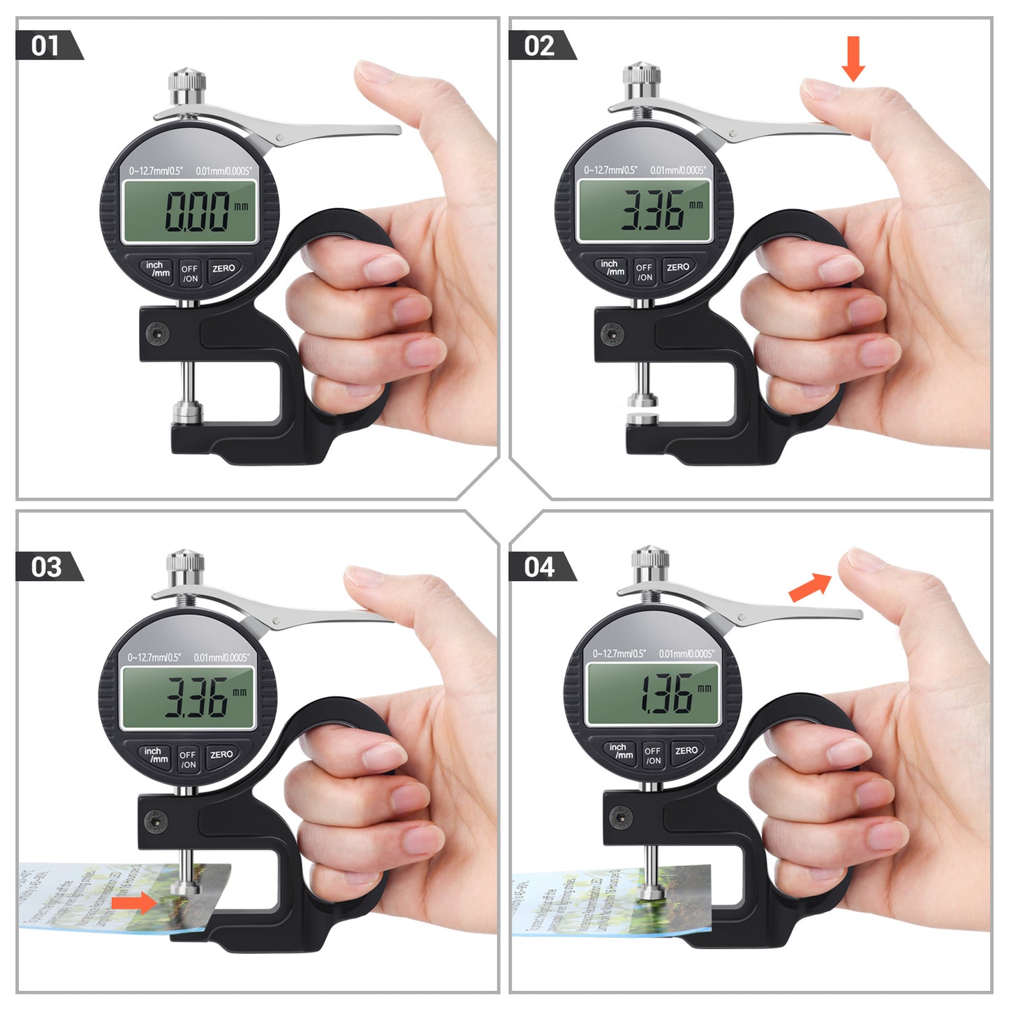 BNISE Digital Thickness Gauge