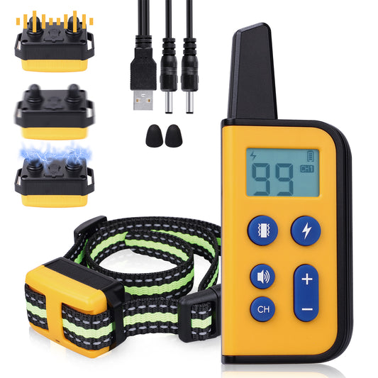 BNISE Dog Training Collar with Remote Rechargeable Waterproof Shock Collar
