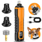 Dog Nail Grinder- Professional 5-Speed Electric Low Noise Pet Nail Trimmer Painless Paws Groomingfor Small Medium Large Dogs & Cats,Gray