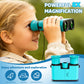 BNISE Kids Binoculars, 8x21 Compact Optics High Resolution BAK4 Prism FMC Lens, Shockproof Outdoor Bird Watching Binoculars for Kids Ages 6-12, Green