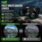 BNISE 12x25 Binoculars for Adults Kids, HD Compact Binoculars with Low Light Vision, BAK4 Prism and FMC Lens, Waterproof for Bird Watching Hunting Camping Travel