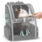 Cat Backpack Carrier Fully Ventilated-Pet Carrier Backpack for Cats and Small Dog Puppies up to15 lb