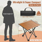 BNISE Folding Camping Table 141 lbs Capacity, Carbon Steel Portable Camp Table with Carry Bag, Lightweight Outdoor for Camping Picnic bbq Beach RV Travel