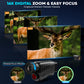 BNISE Night Vision Monocular for Adults and Kids, Night Vision Scope for 100% Darkness 16X Zoom Infrared Monocular Telescope for Camping, Wildlife Observation