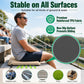 BNISE Inflatable Seat Cushion, 2” Self Inflating Memory Foam Pad with Air Valve, Waterproof Non-Slip Portable Cushion for Camping Airplane Travel Stadium Office