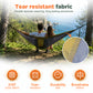 BNISE Double Camping Hammock, 660lbs Portable Nylon Hammock with Two Tree Straps and Carry Bag, Lightweight for Outdoor Camping Hiking Backpacking Travel