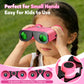 BNISE Kids Binoculars, 8x21 Compact Optics High Resolution BAK4 Prism FMC Lens, Shockproof Outdoor Bird Watching Binoculars for Kids Ages 6-12, Pink