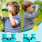 BNISE Kids Binoculars for Ages 6–12, Compact 8x21 Binoculars for Bird Watching and Outdoor Exploration, Small Binoculars with BAK4 Optics, Carry Bag & Neck Strap (Green)