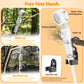 BNISE Portable Camping Shower, 6000mAh Rechargeable Shower Pump with Intelligent LED Display, 3 Spray Modes IPX7 Waterproof for Hiking Travel Pet Car