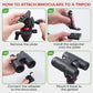 Camera Tripod, Quick-Setup Aluminum DSLR Tripod 67" Monopod-360° Panoramic Metal Ball Head-With Carry Bag,Portable Tripod Phone Adapters,Binoculars Adapters