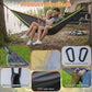 BNISE Double Camping Hammock, 660lbs Portable Nylon Hammock with Two Tree Straps and Carry Bag, Lightweight for Outdoor Camping Hiking Backpacking Travel