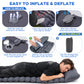 BNISE Sleeping Pad for Camping, 330 lbs Capacity, 27" Extra Wide, Built-in Foot Pump & 5" Pillow, Camping Pad for Hiking, Backpacking & Travel