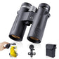 10x42 ED Low Dispersion Binoculars for Adults with FMC BAK4 Roof Prism Waterproof Fogproof Binocular for Bird Watching, Hiking, Hunting, Concerts,Opera,Sports- with Phone Mount