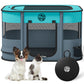 Dog Playpen, Pet PlayPen for Indoors Outdoor for Small Dogs Portable Pet Crate Kennel House for Cats Rabbit Kitten(L)