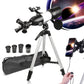 LAKWAR Telescope 80mm Large Aperture for Astronom Beginners, Adults and Kids, 3 Rotatable Eyepieces Refractor Telescope Good Partner to View Moon Landscape and Planet