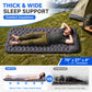 BNISE Sleeping Pad for Camping, 330 lbs Capacity, 27" Extra Wide, Built-in Foot Pump & 5" Pillow, Camping Pad for Hiking, Backpacking & Travel