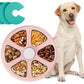 Dog Nail Scratch Pad with Treat Box-Rotatable Portable Dog Scratch Filing Pad for Nails-Pet Nail Scratch Board for Indoor/Outdoor Training Treat Feeder Dispenser-Pink