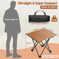 BNISE Folding Camping Table 141 lbs Capacity, Carbon Steel Portable Camp Table with Carry Bag, Lightweight Outdoor for Camping Picnic bbq Beach RV Travel