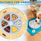 Dog Nail Scratch Pad with Treat Box-Rotatable Portable Dog Scratch Filing Pad for Nails-Pet Nail Scratch Board for Indoor/Outdoor Training Treat Feeder Dispenser-Pink