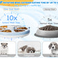 Dog Nail Scratch Pad with Treat Box-Rotatable Portable Dog Scratch Filing Pad for Nails-Pet Nail Scratch Board for Indoor/Outdoor Training Treat Feeder Dispenser-Pink