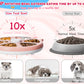 Dog Nail Scratch Pad with Treat Box-Rotatable Portable Dog Scratch Filing Pad for Nails-Pet Nail Scratch Board for Indoor/Outdoor Training Treat Feeder Dispenser-Pink