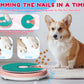 Dog Nail Scratch Pad with Treat Box-Rotatable Portable Dog Scratch Filing Pad for Nails-Pet Nail Scratch Board for Indoor/Outdoor Training Treat Feeder Dispenser-Pink