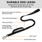 Tactical Dog Collar and Leash Set, Adjustable Military Training Nylon Dog Collar with Handle and Heavy Metal Buckle for Medium and Large Dogs (L, Black-Set)