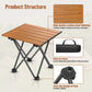 BNISE Folding Camping Table 141 lbs Capacity, Carbon Steel Portable Camp Table with Carry Bag, Lightweight Outdoor for Camping Picnic bbq Beach RV Travel