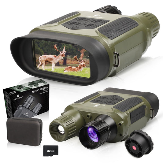 BNISE Night Vision Binoculars Digital Infrared Camera for Hunting - 1300ft Night Vision Googgles