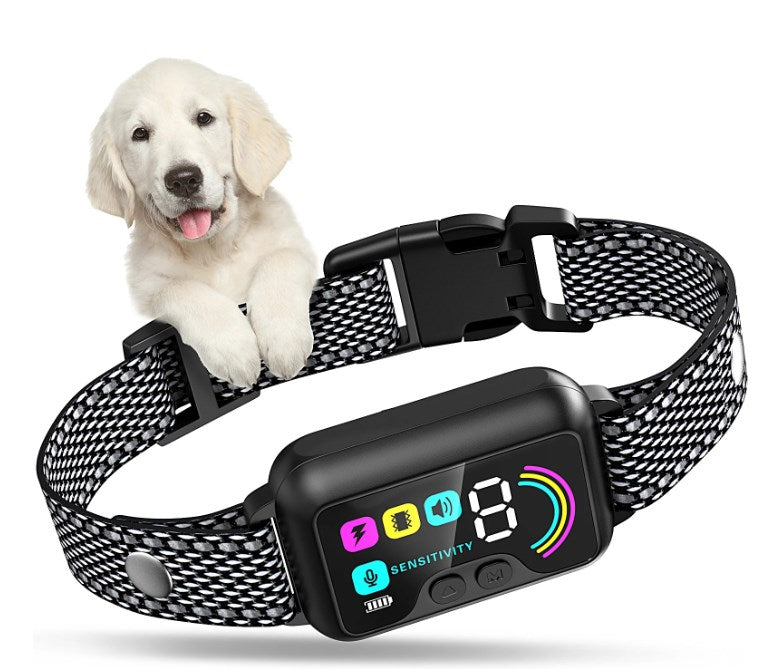 Bark Collar, Dog Bark Collar for Large Medium Small Dogs,Smart Bark Collar,Rechargeable Anti Barking Training Collar with 8 Adjustable Sensitivity,Bark Collar with Beep