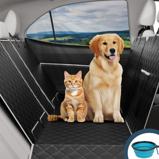 BNISE Dog Car Seat Cover Protector Waterproof Back Seat Cover Dog Hammock For Cars, Trucks, SUVs Dog Car Covers For Backseat For Large, Medium Or Small Dog