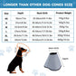 LAKWAR Dog Cone Collar for Large Medium Dogs, Soft Cone for Dog Alternative After Surgery, Adjustable Protective Pet Recovery Collar with Reflective strip, E Collar to Stop Licking，M