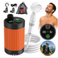 BNISE Portable Camping Shower, 6000mAh Rechargeable Shower Pump with Intelligent LED Display, 3 Spray Modes IPX7 Waterproof for Hiking Travel Pet Car