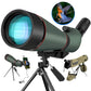 25-75x100 Spotting Scope, with Tripod Carrying Bag Phone Adapter, Waterproof Spotting Scope for Bird Watching,Target Shooting, Hunting