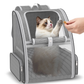 Cat Backpack Carrier Fully Ventilated-Pet Carrier Backpack for Cats and Small Dog Puppies up to15 lb