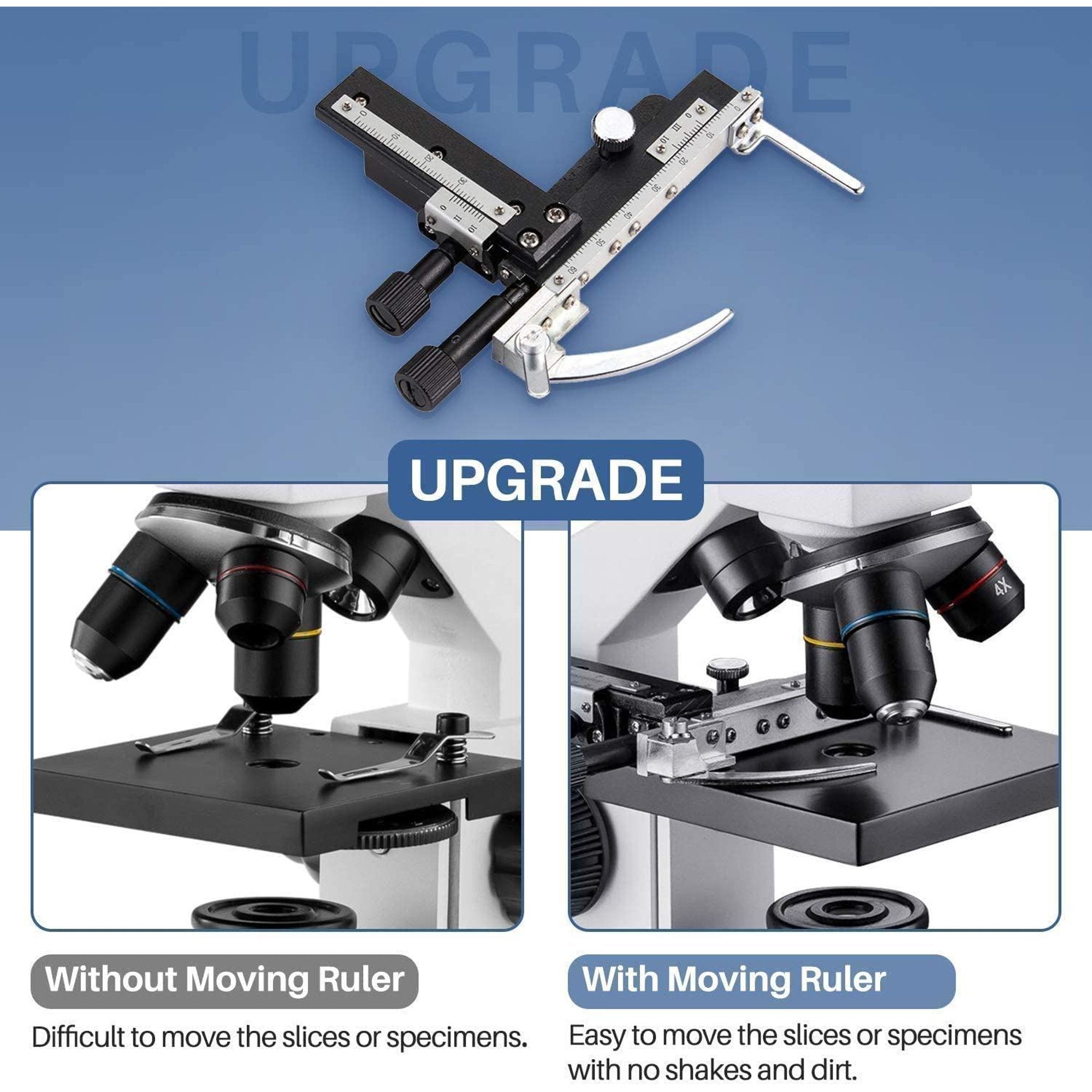 100X-2000X Microscope for Students Kids Adults, BINSE Professional Mic ...