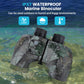BNISE Binoculars for Adults, 10X50 Marine Binoculars Waterproof with Rangefinder Compass BAK4 Binoculars for Boating Military Navigation Hunting Fishing Water Sports