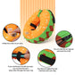 Protective Inflatable Dog Recovery Collar Hamburger Design Dog Donut Collar for Medium Dogs-M