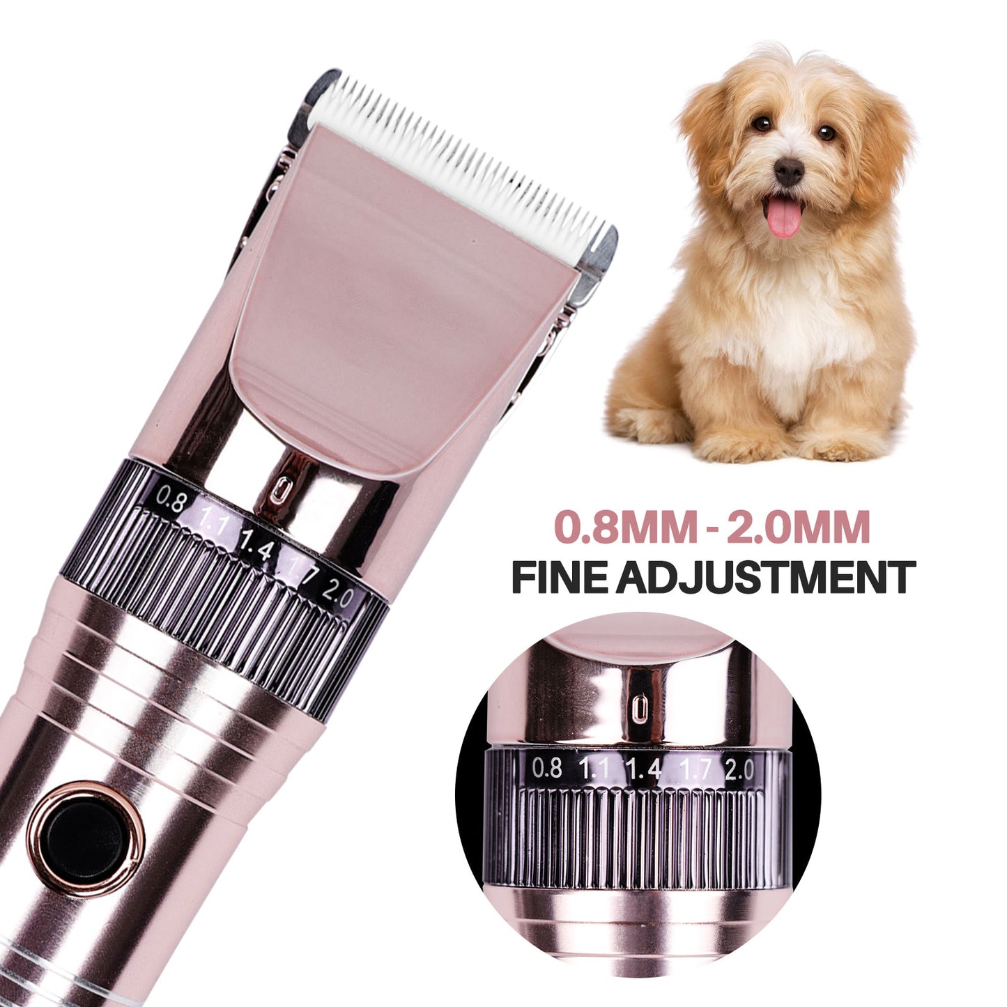 BNISE Dog Grooming Clippers Professional Dog Grooming Tools Rechargeable Cordless Quiet Electric Dog Grooming Kit For Dogs Cats Pets