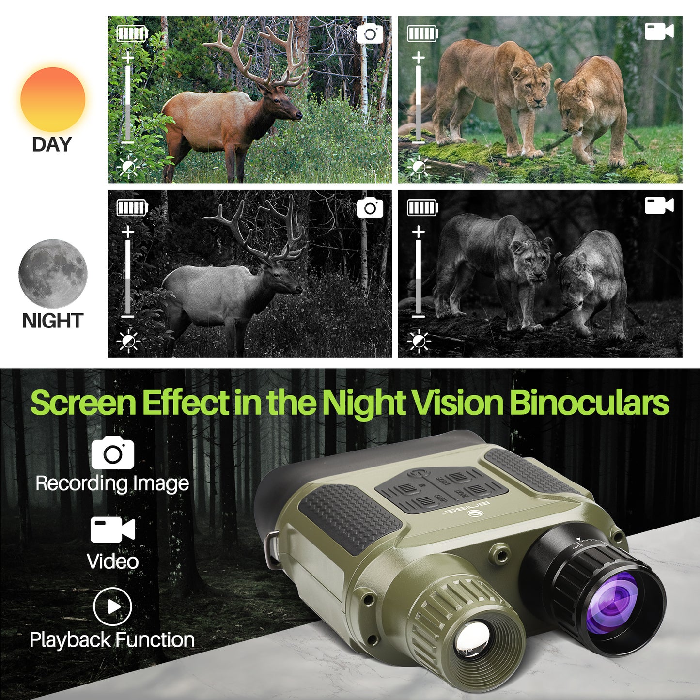 BNISE Night Vision Binoculars